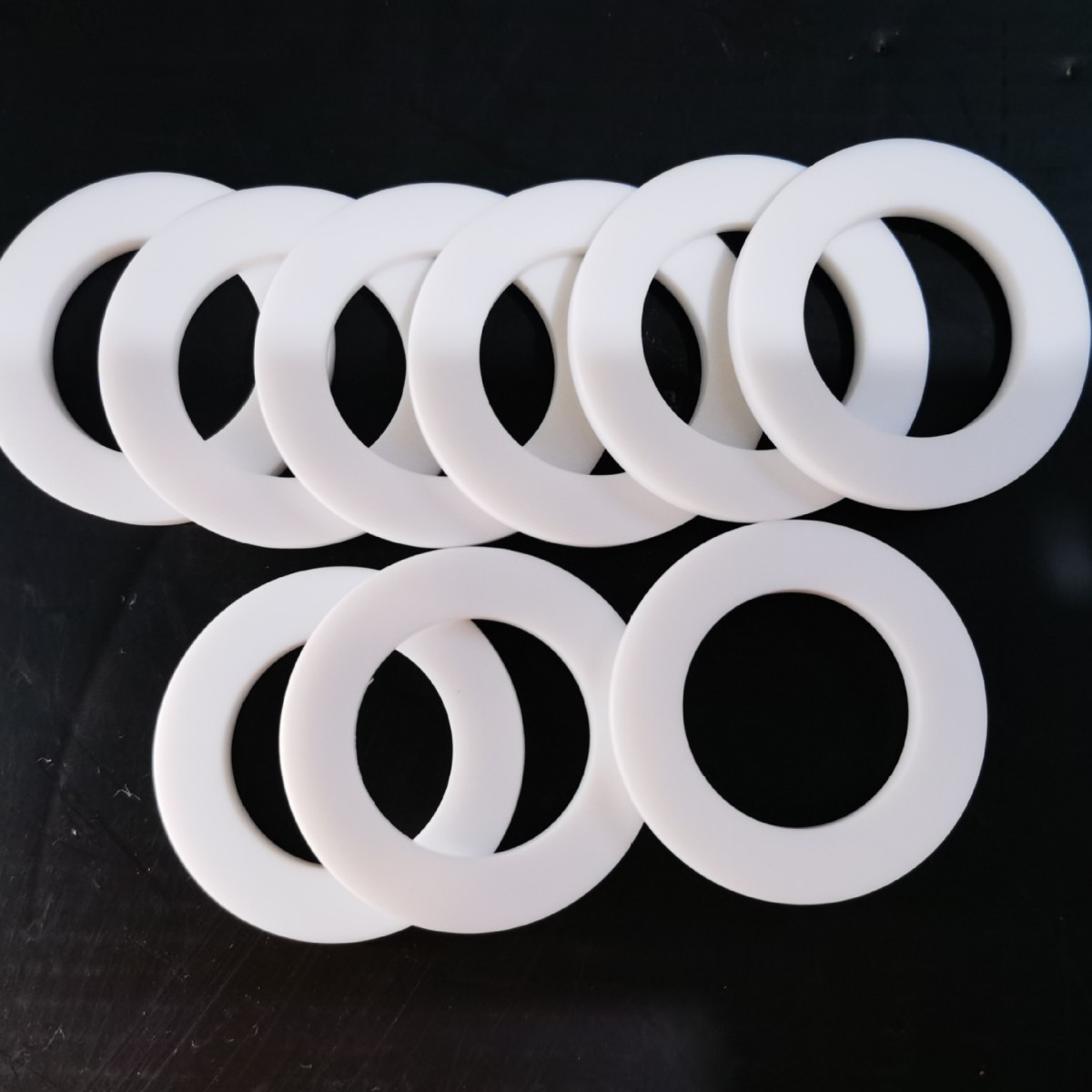 密封垫片密封圈PTFE聚四氟乙烯制品PTFE垫片加工铁氟龙套管四氟棒